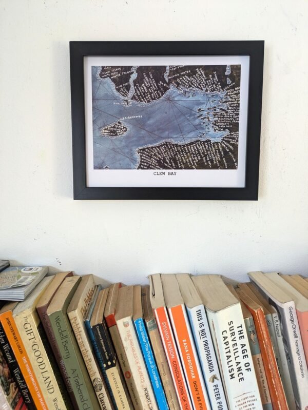 Clew Bay Ireland | 10in x 8in map print - Image 4