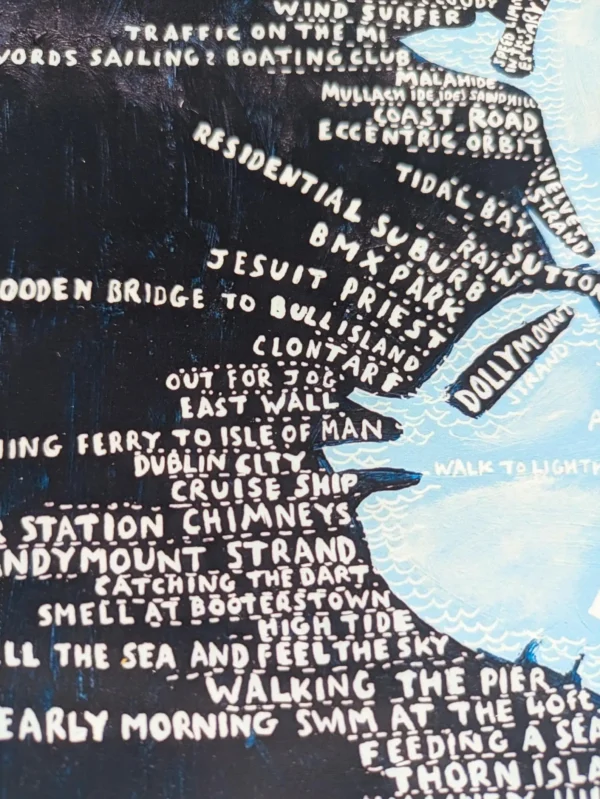 County Dublin coastline map | 10in x 8in print - Image 3