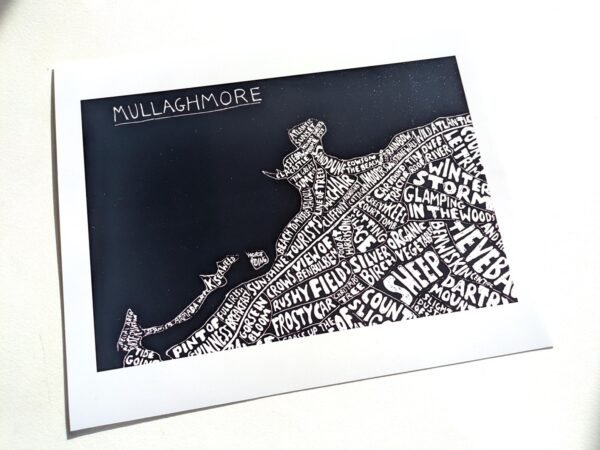 Mullaghmore Ireland | 10in x 8in map print - Image 3