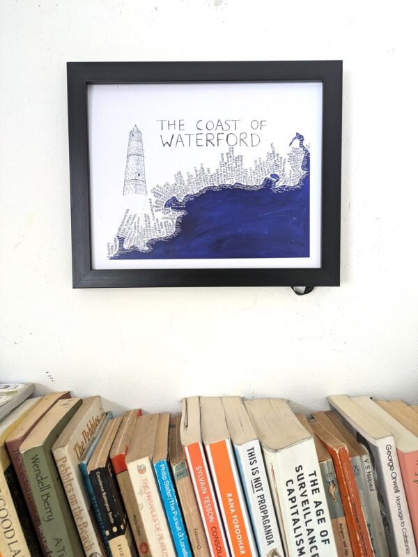 Waterford Coast map | 10in x 8in print - Image 4