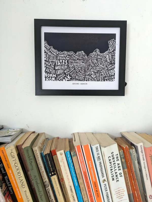 Bangor Northern Ireland  | 10in x 8in map print - Image 3