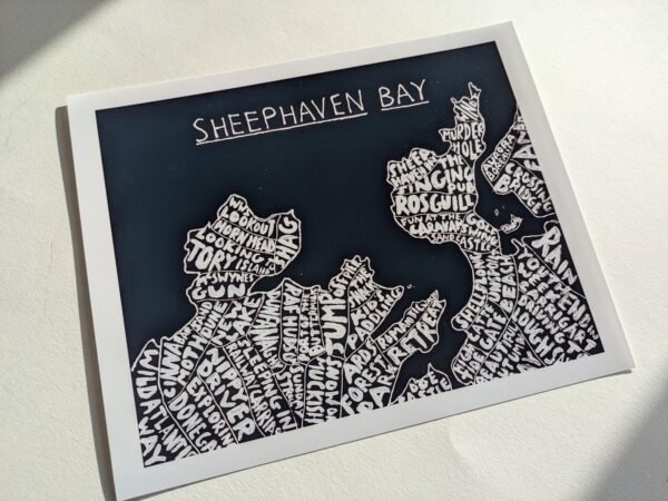 Sheephaven Bay map | 10in x 8in print - Image 3