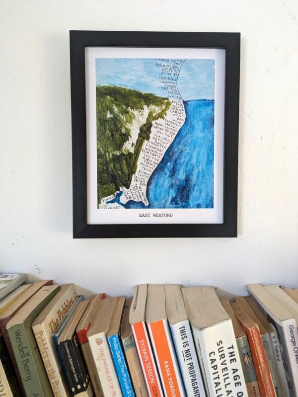 East Wexford coast map | 10in x 8in print - Image 3