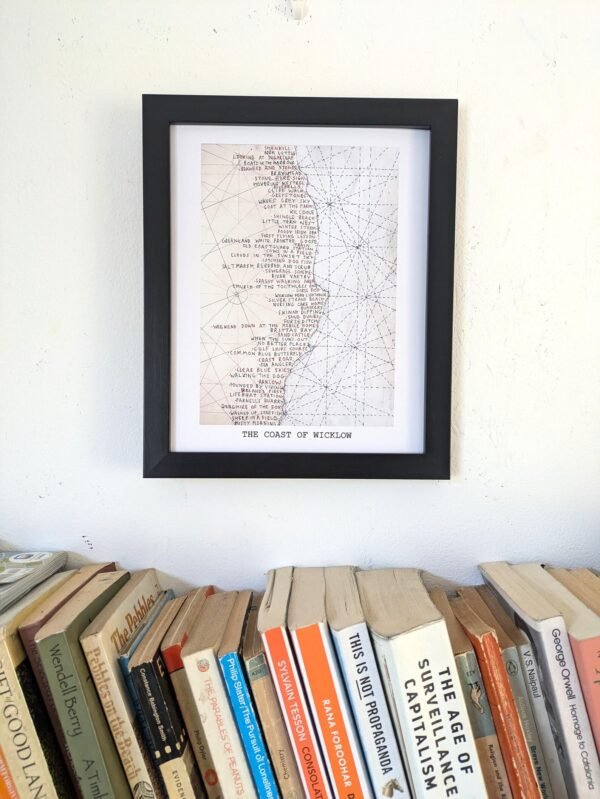 Wicklow Coast map | 10in x 8in print - Image 4
