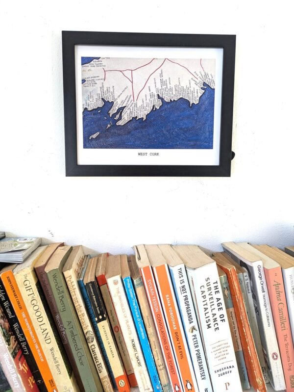 West Cork coast map | 10in x 8in  print - Image 4