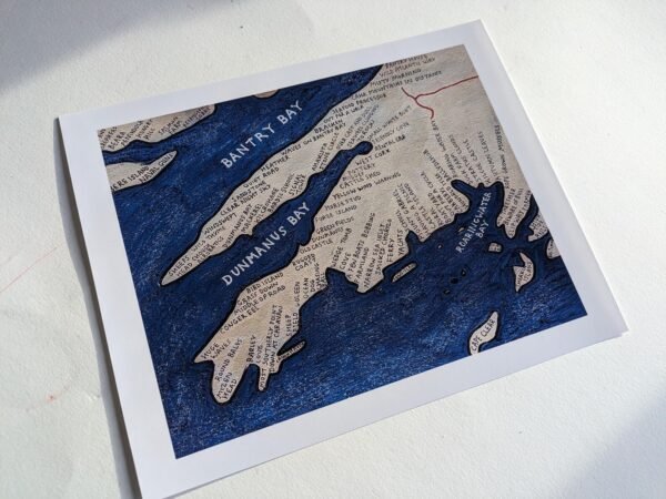 Mizen Peninsula map | 10in x 8in print - Image 2