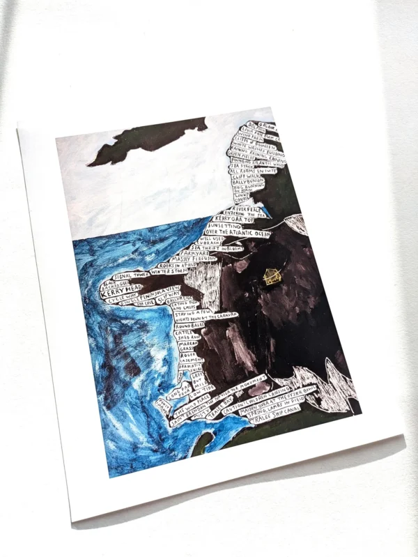 North Kerry coast map | 10in x 8in print - Image 3