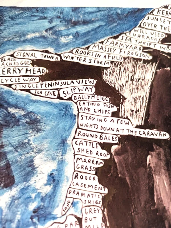 North Kerry coast map | 10in x 8in print - Image 2