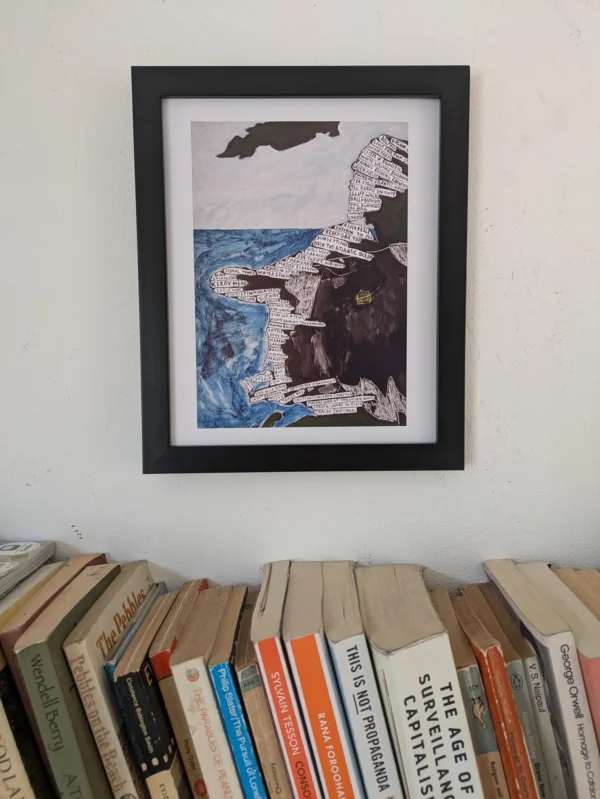 North Kerry coast map | 10in x 8in print - Image 4