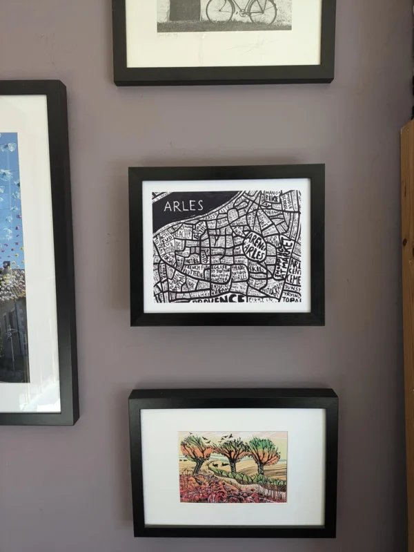Arles France map, 10in x 8in print - Image 4