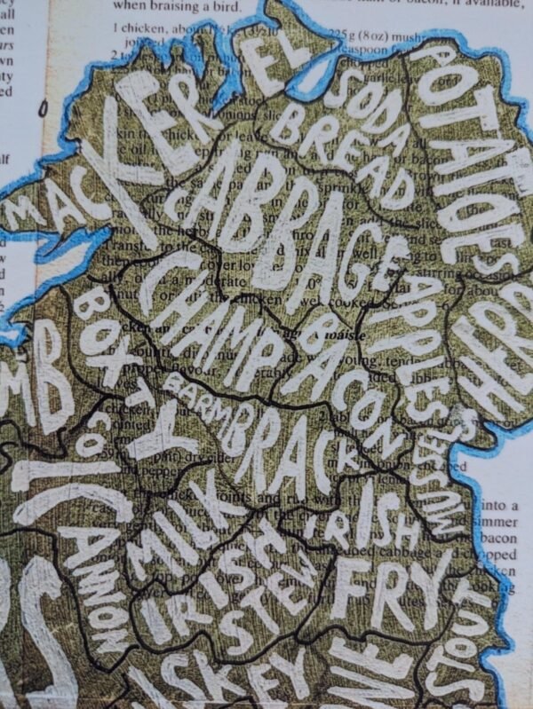 Map of Irish food, 8in x 10in print - Image 3