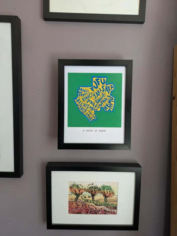 Map of Gabon food, 8in x 10in print - Image 3