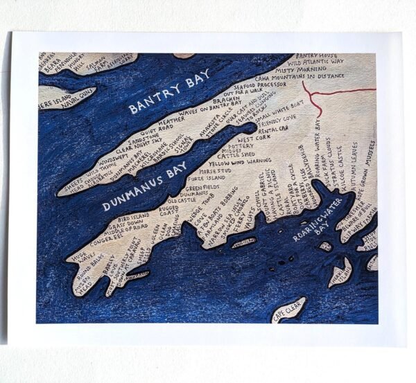 Mizen Peninsula map | 10in x 8in print - Image 5