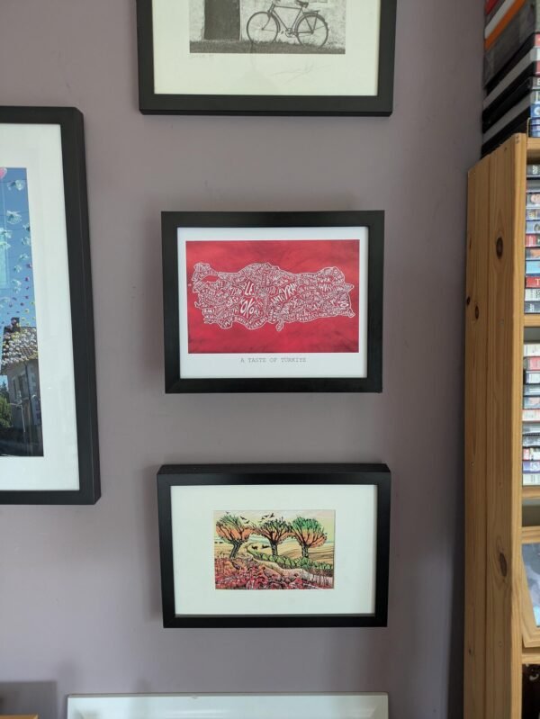 Turkey map of Food, 10in x 8in print - Image 3