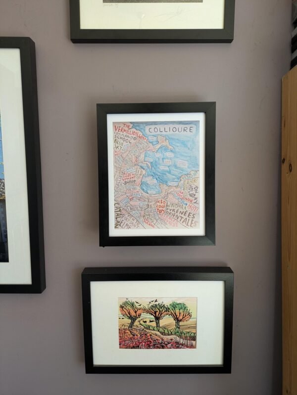 Collioure map, 10in x 8in print - Image 3