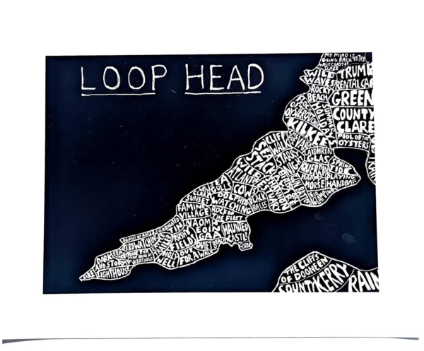Loop Head Ireland | 10in x 8in map print - Image 5