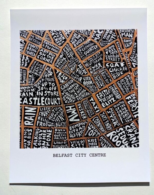 Map of Belfast,10in x 8in print - Image 2