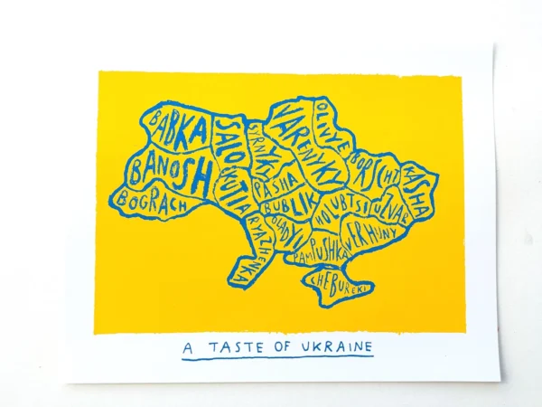 A Taste of Ukraine map, 10in x 8in - Image 4