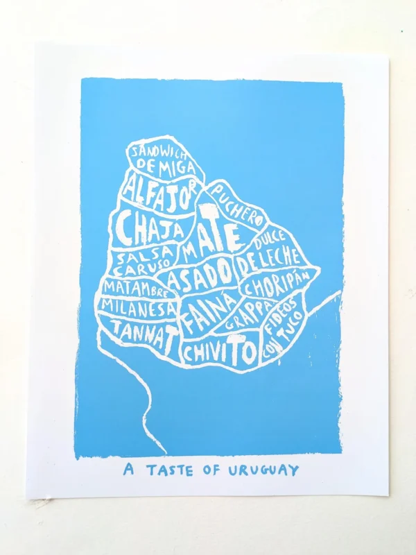 A Taste of Uruguay map, 8 x 10in - Image 2