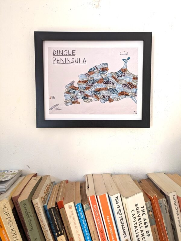 Dingle Peninsula map,10in x 8in print - Image 4
