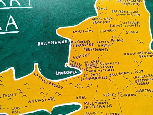 Kerry GAA club map | 8in x 10in print - Image 5