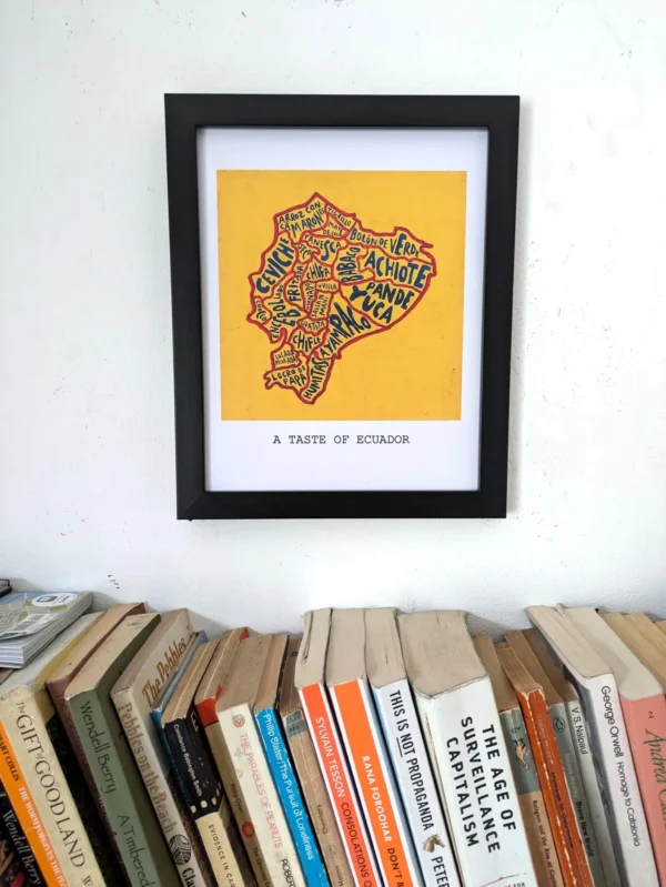 Ecuador map of traditional food and drink, 8in x 10in map print - Image 5