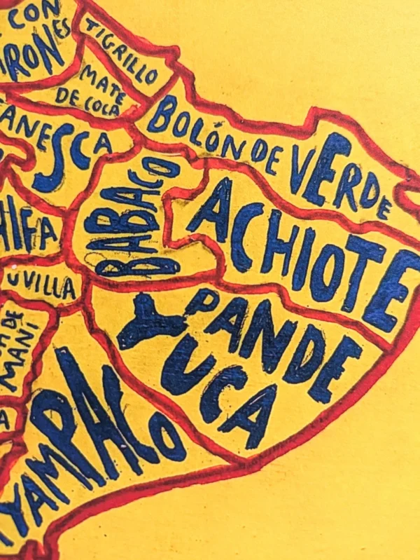 Ecuador map of traditional food and drink, 8in x 10in map print - Image 2