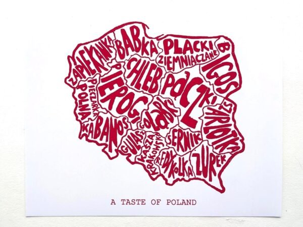 Poland map of food, 10in x 8in print - Image 4