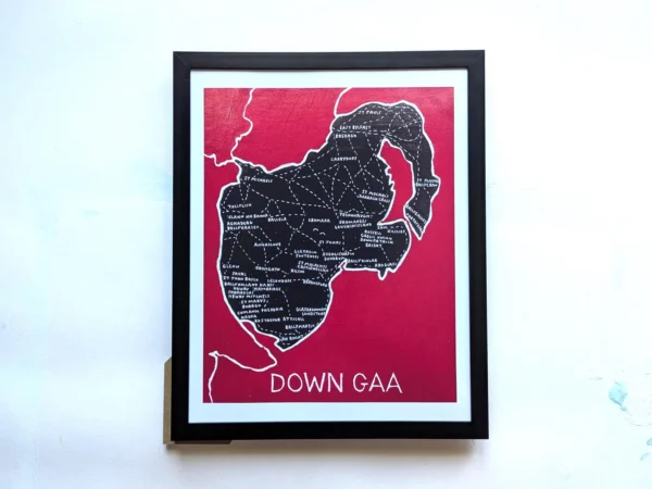 Down GAA clubs map, 8in x 10in map - Image 2