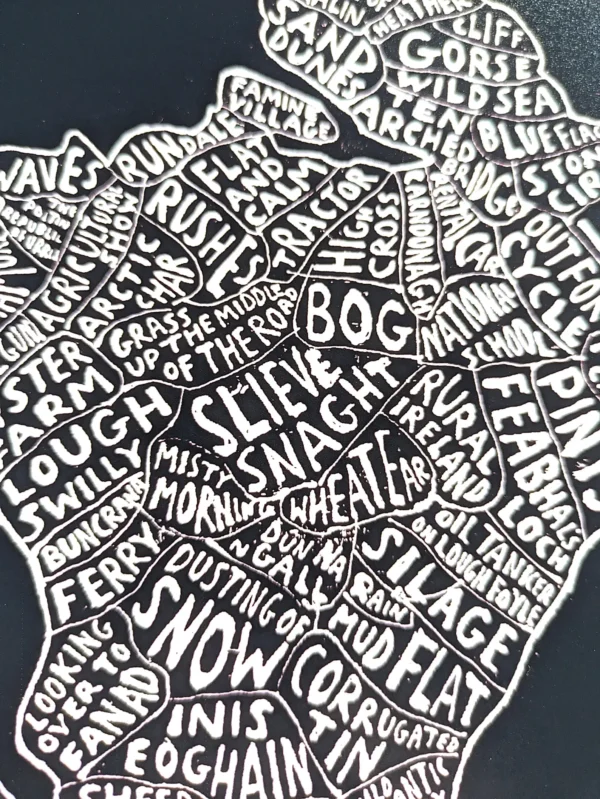 Inishowen map art, 8in x 10in print - Image 3