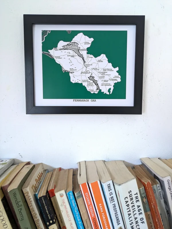 Fermanagh GAA clubs map, 10in x 8in print - Image 3