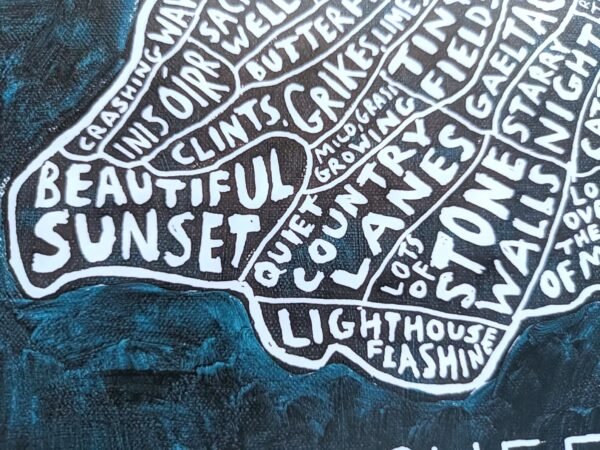 Inisheer map, 10in x 8in print - Image 3