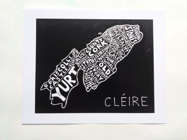 Cape Clear island map, 10in x 8in print - Image 2
