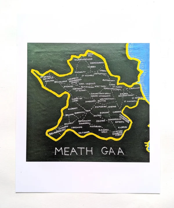 Meath GAA clubs map, 8in x 10in print - Image 2