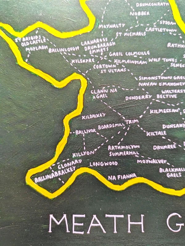 Meath GAA clubs map, 8in x 10in print - Image 5
