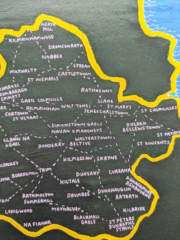 Meath GAA clubs map, 8in x 10in print - Image 3