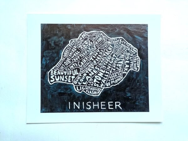 Inisheer map, 10in x 8in print - Image 2