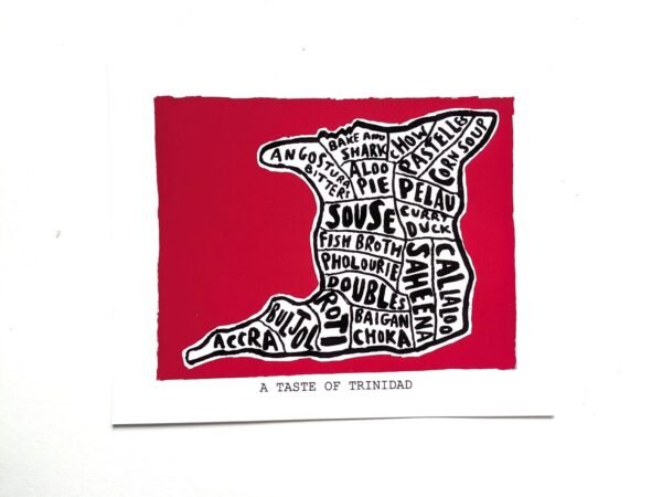 Map of Trinidad food, 8in x 10in print - Image 2