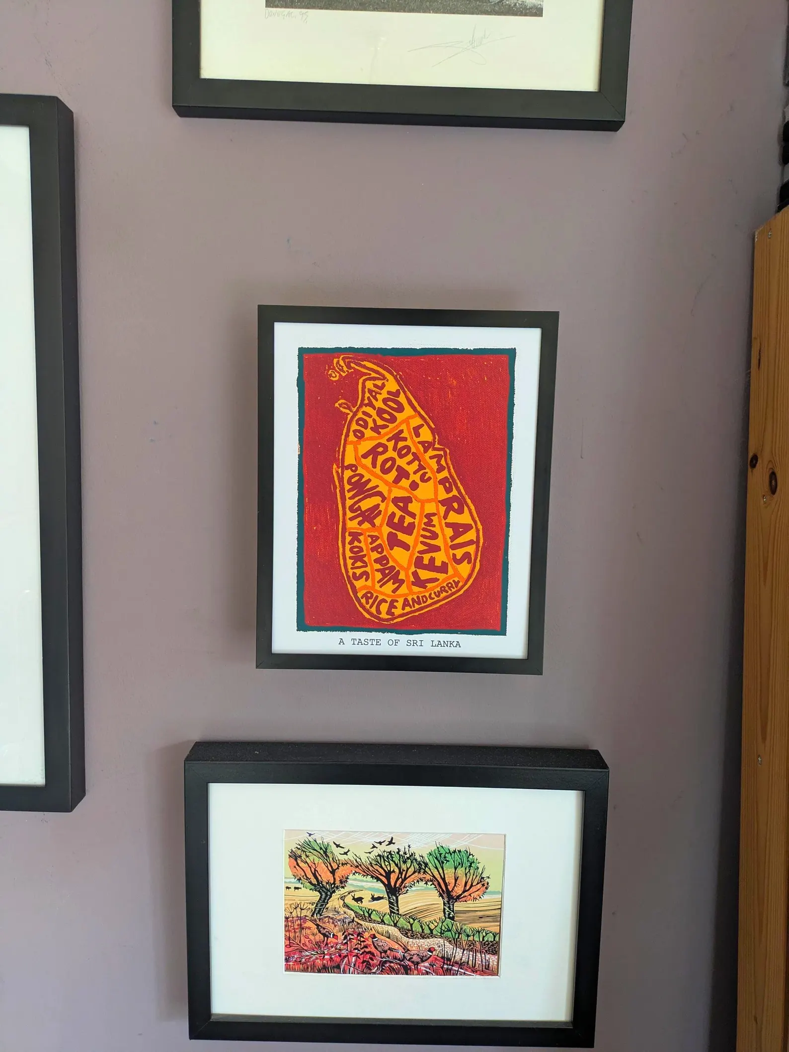 Map of Sri Lanka food, 8 x 10 inch print - Image 4