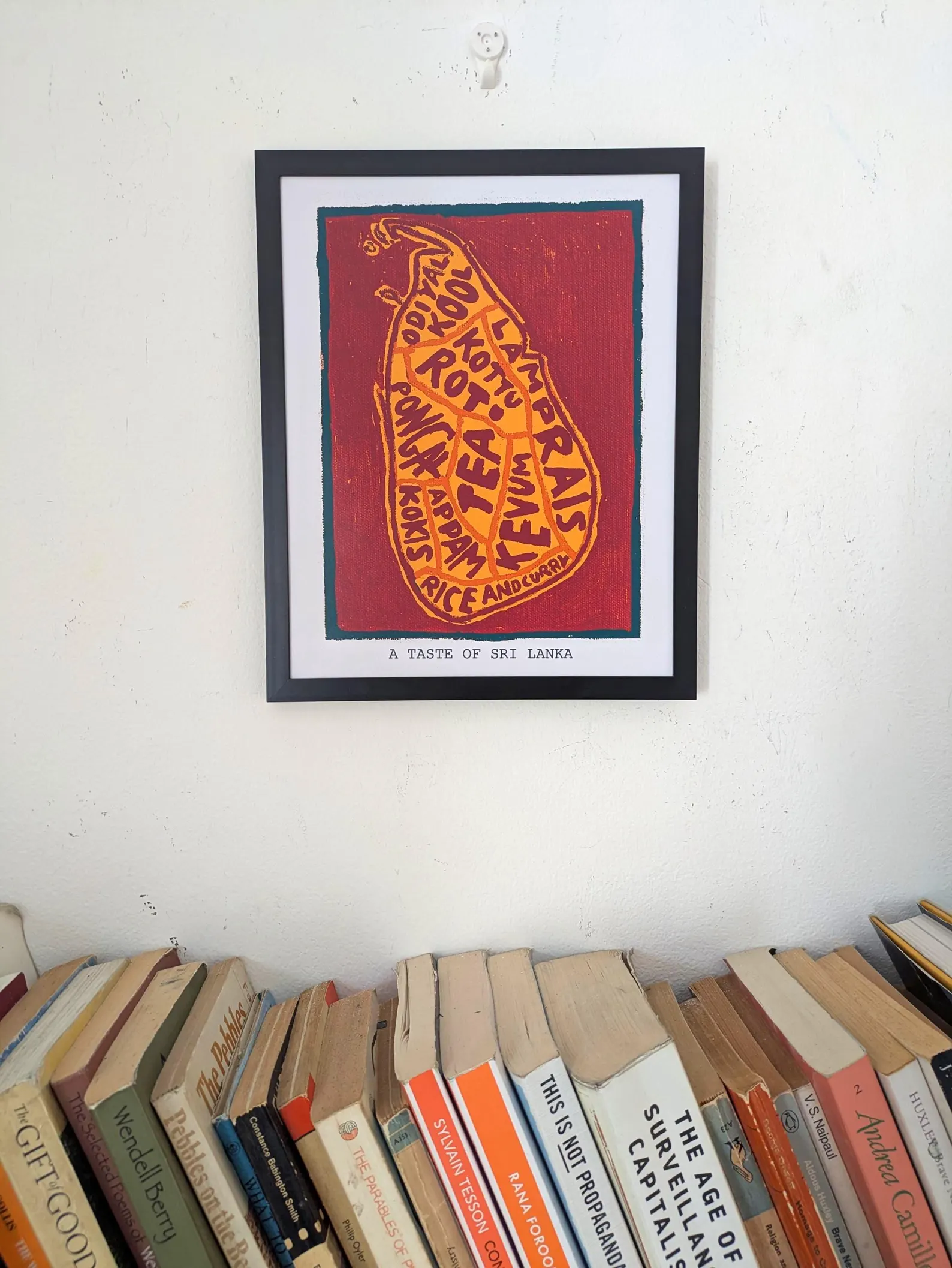 Map of Sri Lanka food, 8 x 10 inch print - Image 3