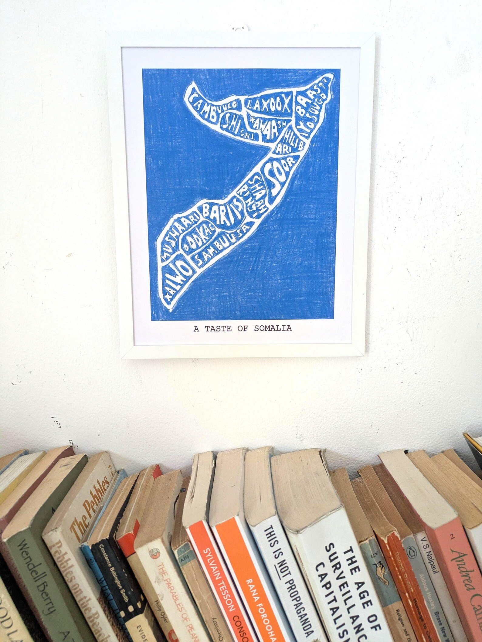 Somalia map of food, 8 x 10 inch print - Image 4