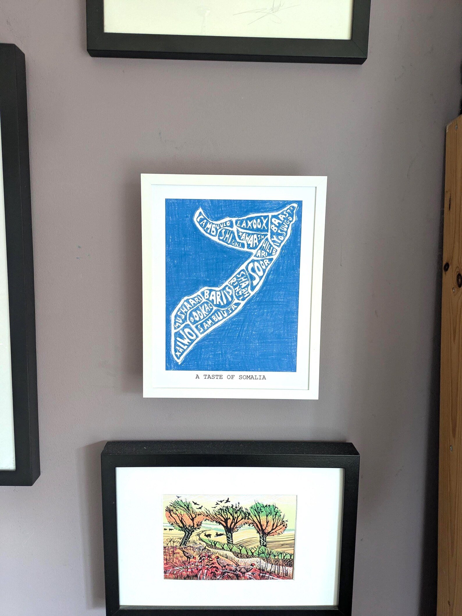 Somalia map of food, 8 x 10 inch print - Image 2