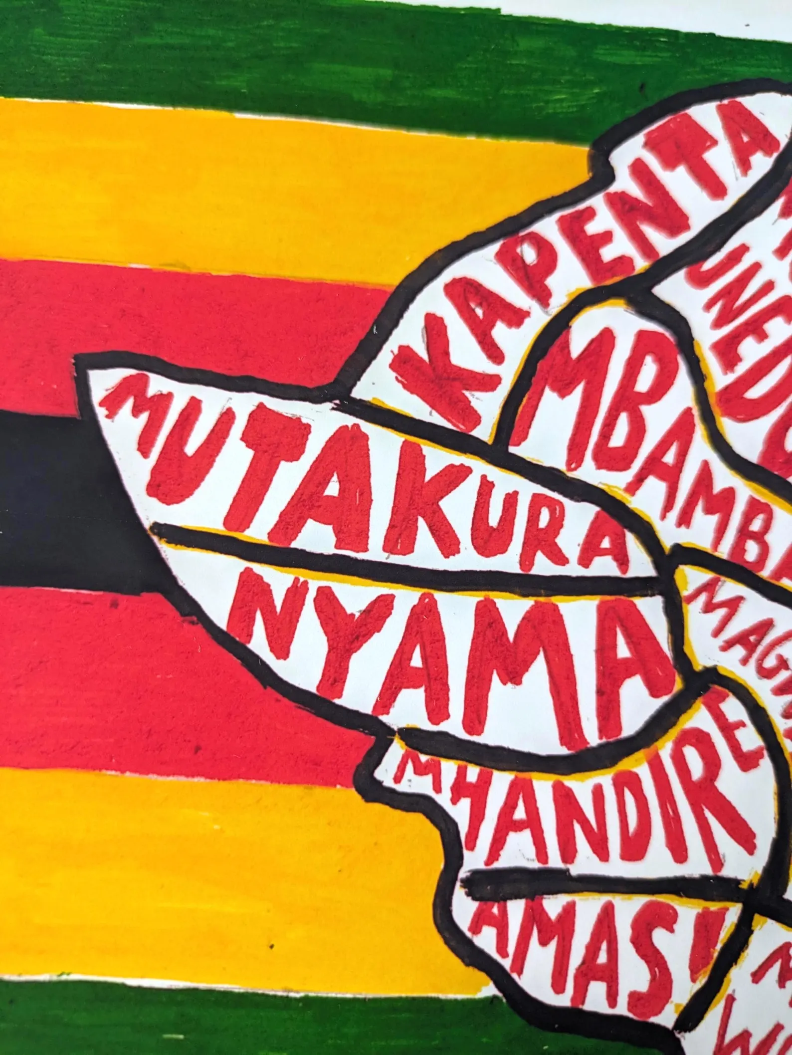 Map of Zimbabwe food, 10 x 8in print - Image 2