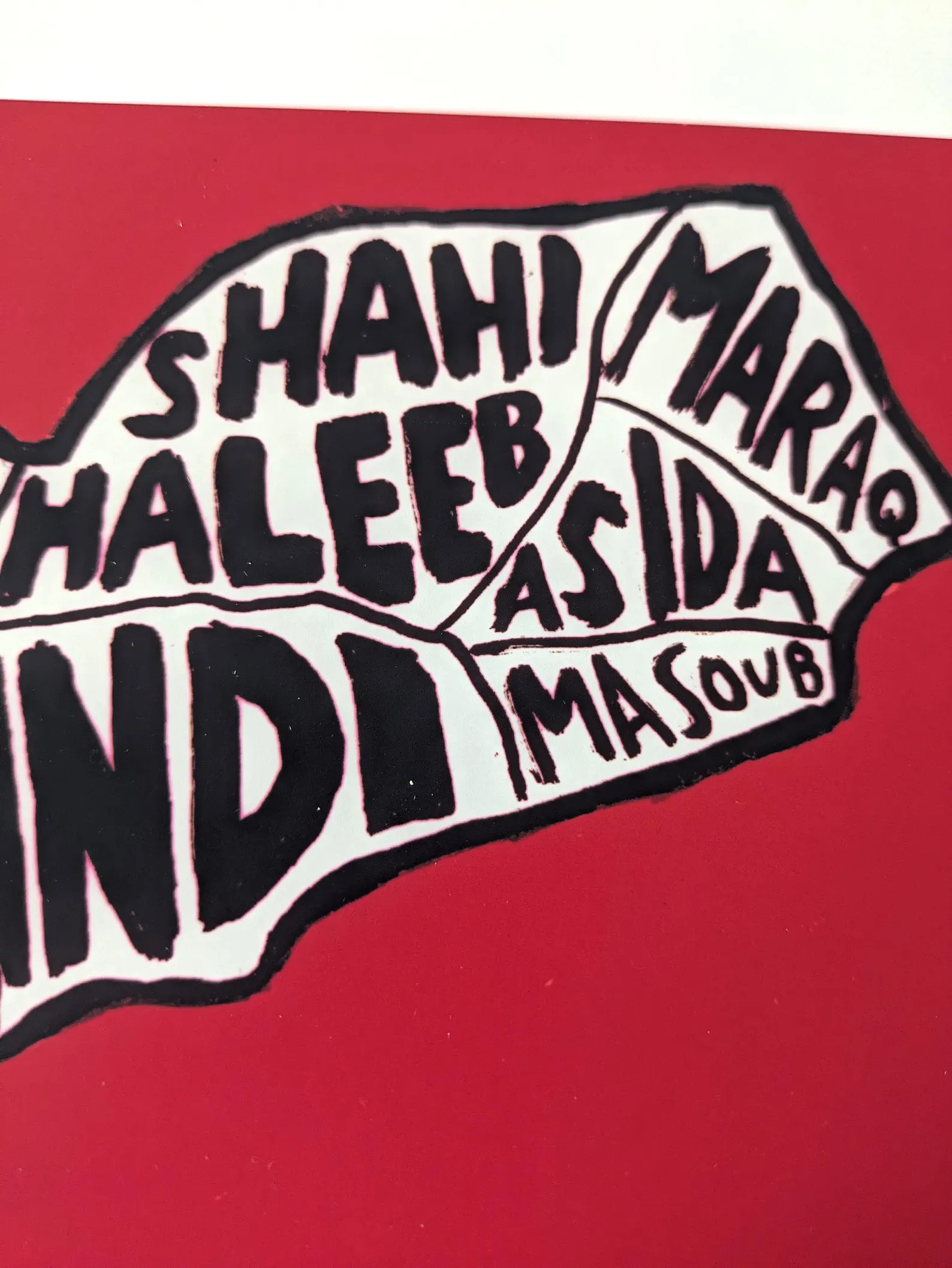 Map of Yemen food, 10 x 8 inch print - Image 5