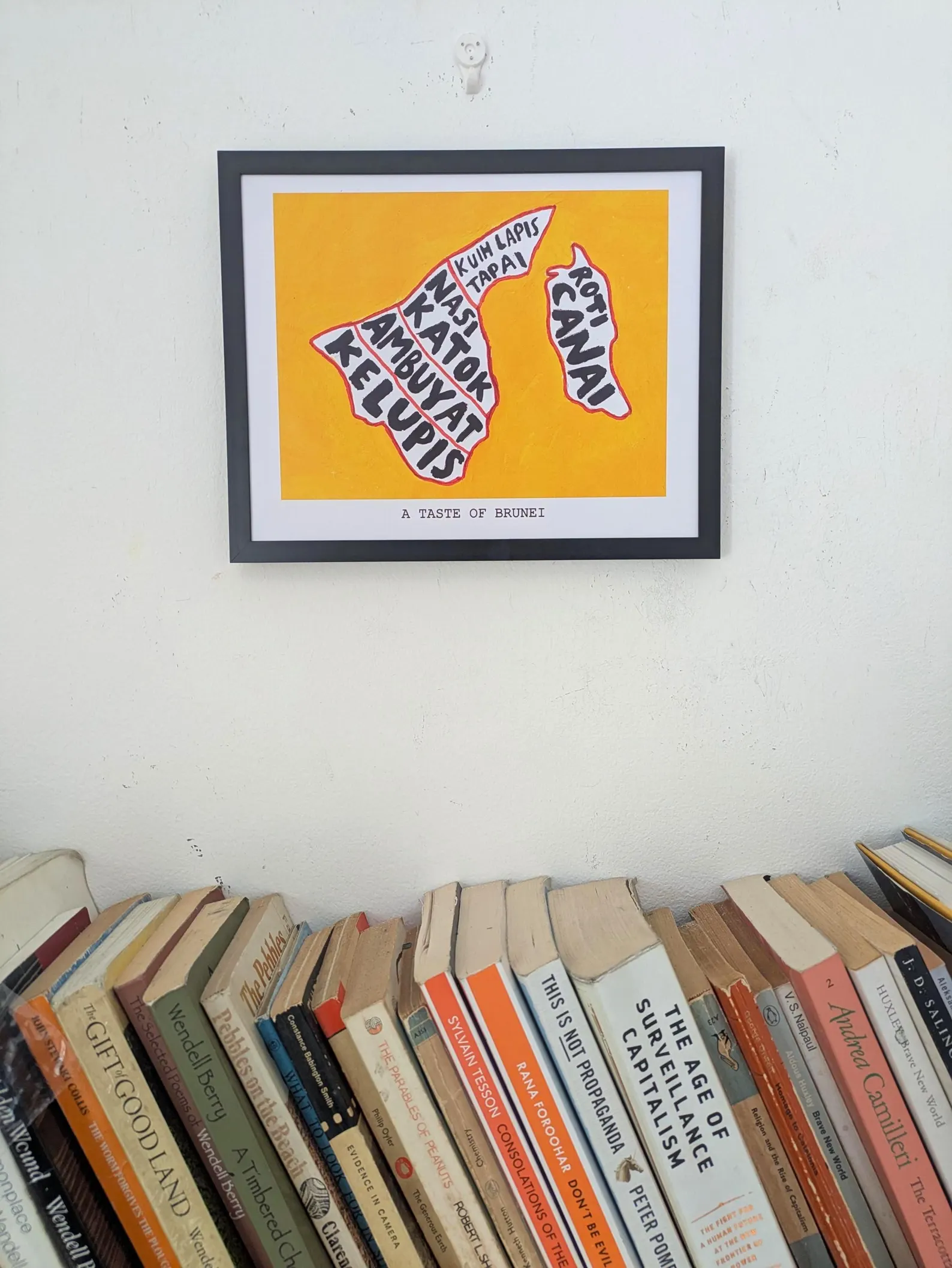 Map of Brunei food, 10 x 8 inch print - Image 3