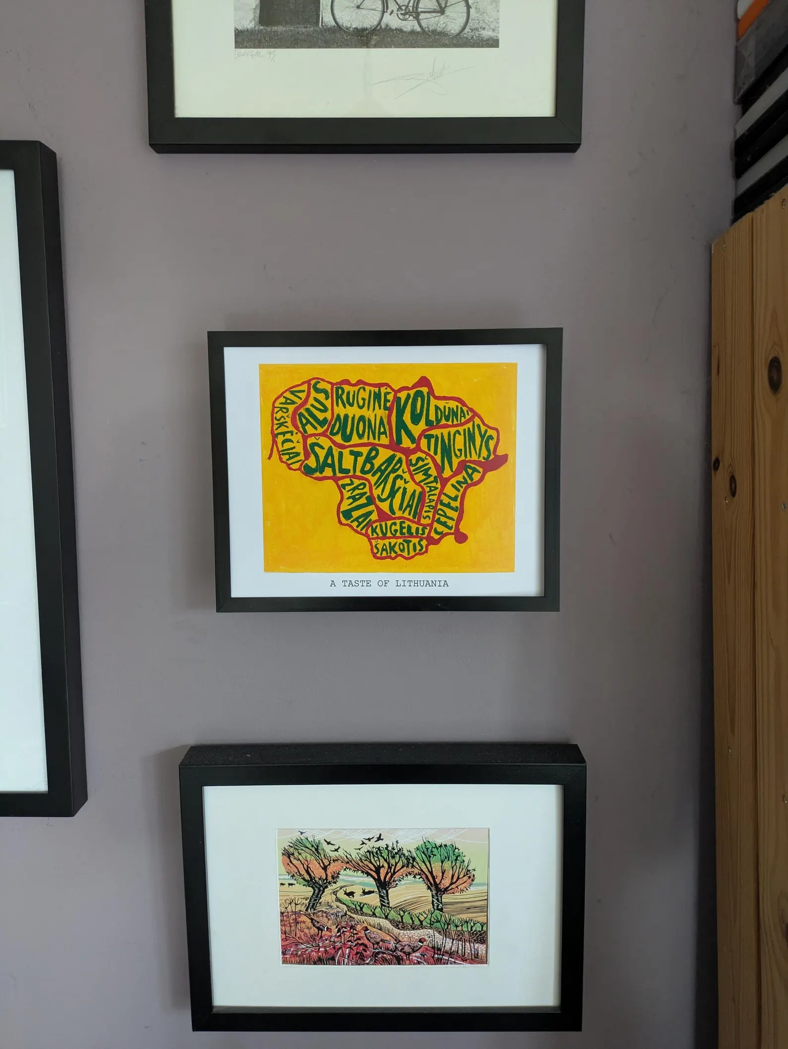 Lithuania map of food, 10 x 8 inch print - Image 3