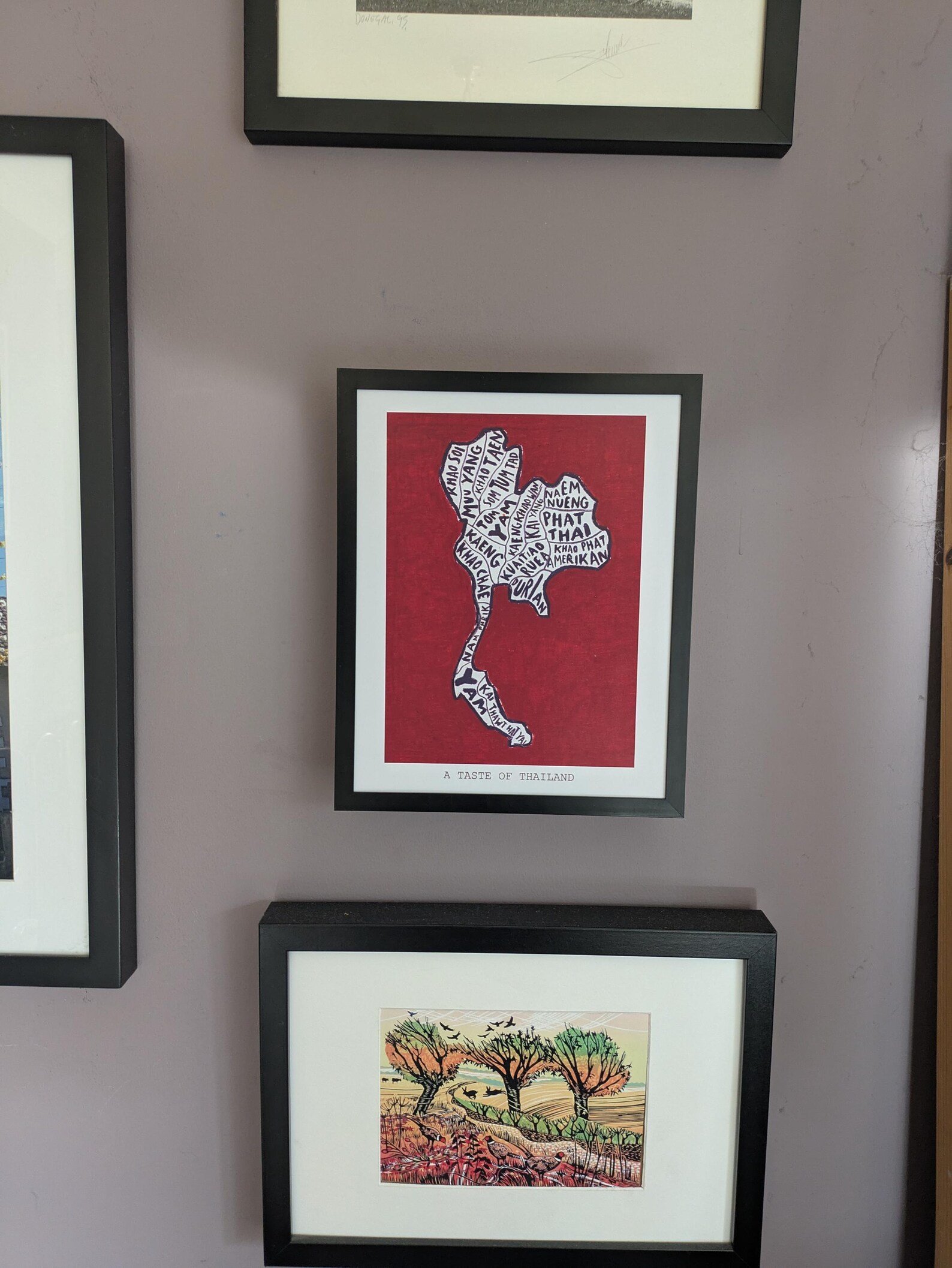 Map of Thailand food, 10 x 8 inch print - Image 3