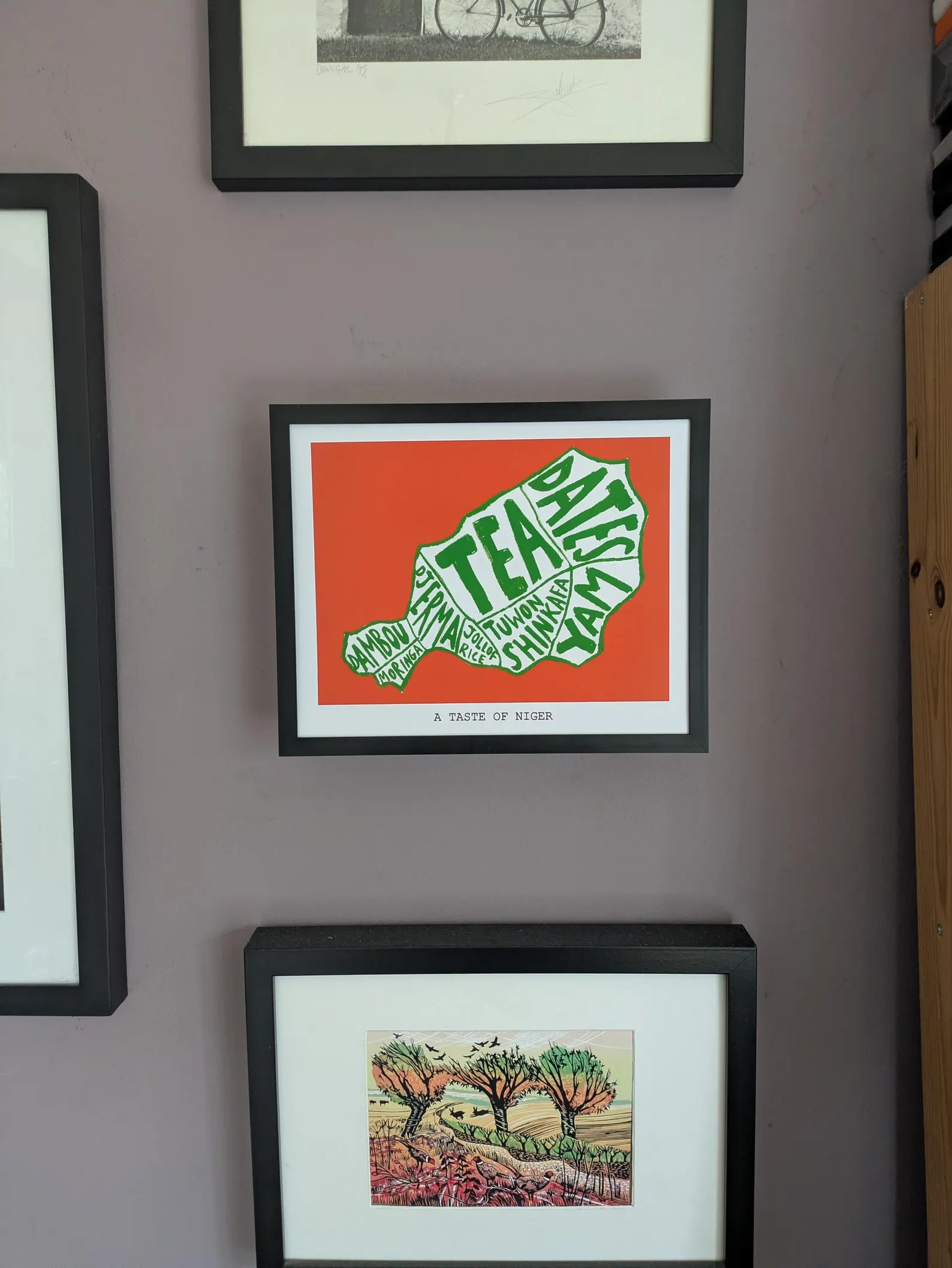 Map of Niger food, 10 x 8 inch print - Image 3