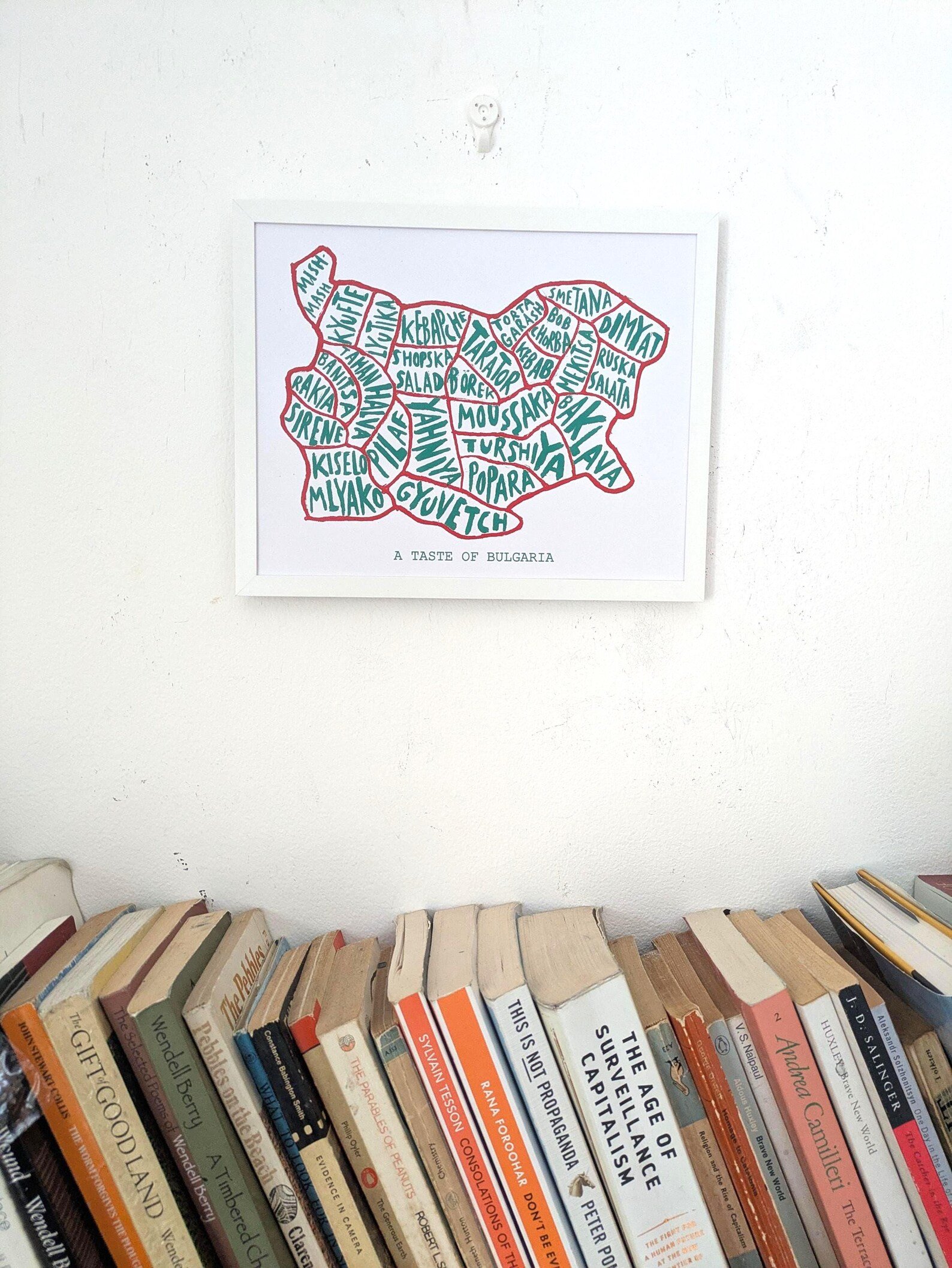 Bulgaria map of food, 10 x 8 inch print - Image 4