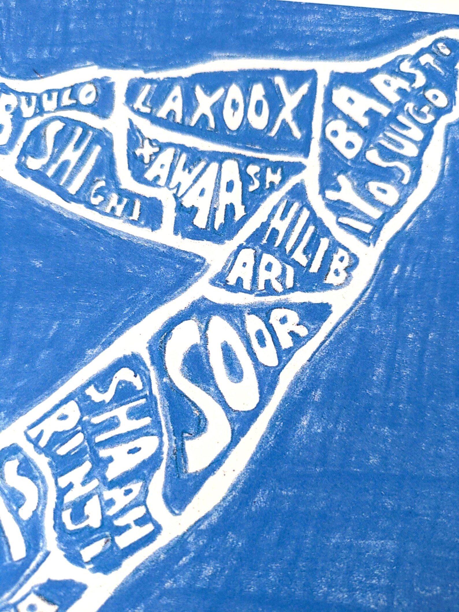 Somalia map of food, 8 x 10 inch print - Image 5